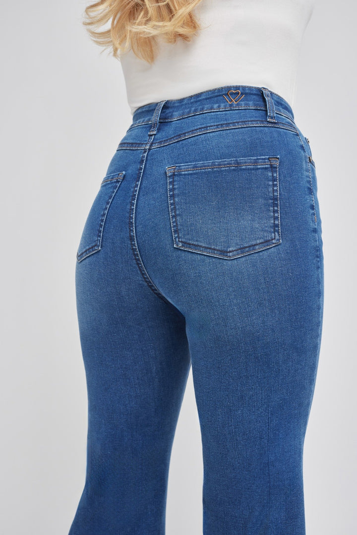 WonderJeans Flared Stone Blue Super Wash