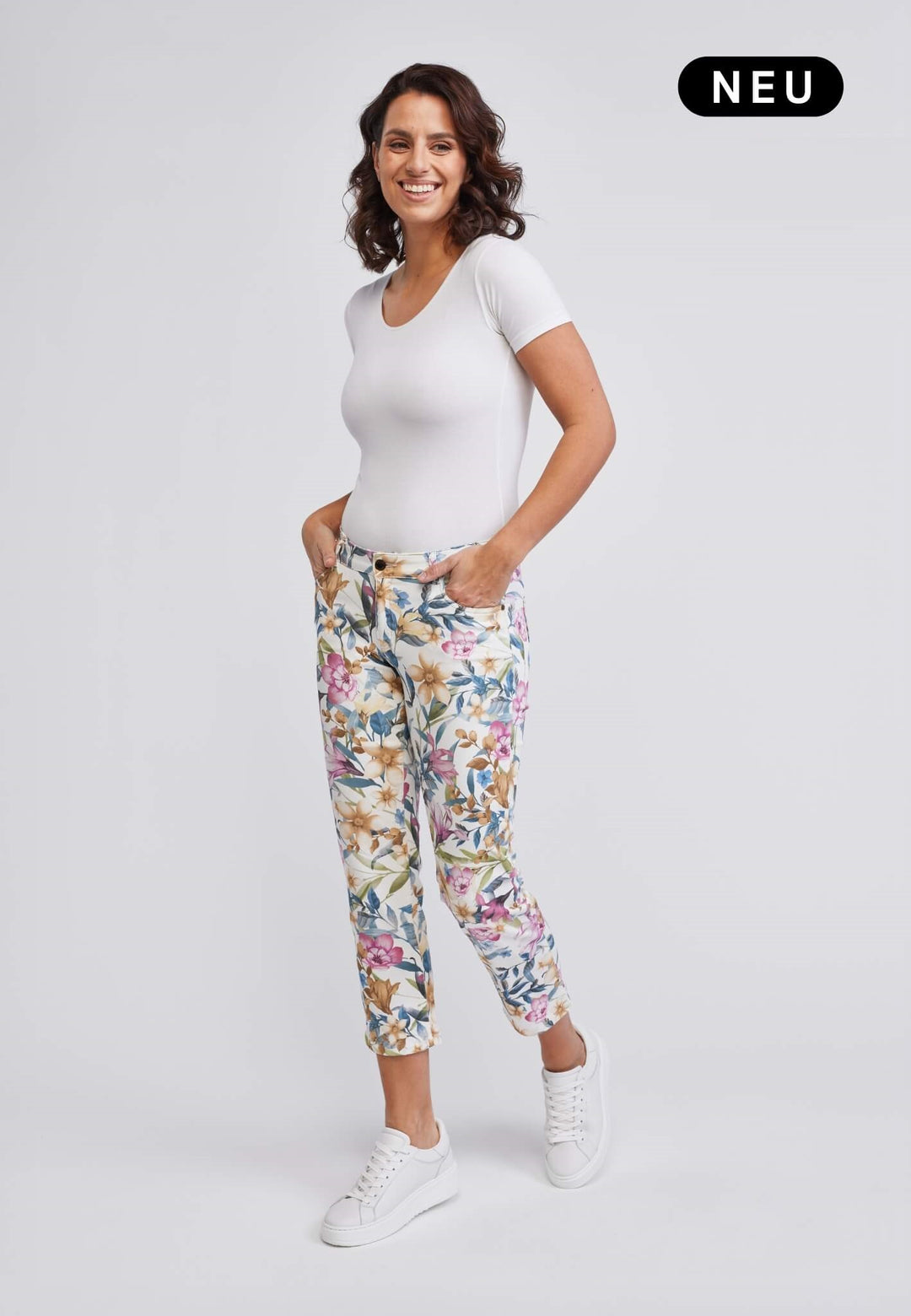 wonderjeans Ankle Watercolor Bloom