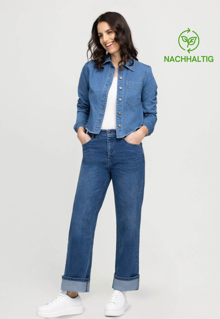 wonderjeans Loose Fit Blue Darker Wash